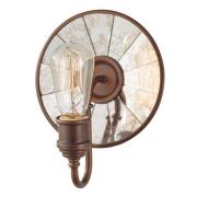 Wandlampe Urban Renewal mit Spiegelglas in Bronze