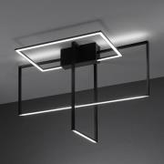 LED-Deckenlampe Area in Schwarz