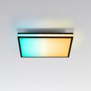 LED-Deckenlampe Mario, CTT, RGB, 45x45cm, schwarz