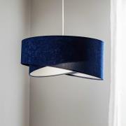 Hängeleuchte Vivien, zweifarbig, blau/silber