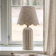 PR Home Tischlampe Haley, beige, Textil, Ecomix, Höhe 50 cm