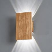 LED-Wandleuchte Shine-Wood eiche 4xLED 15x25cm