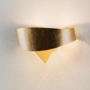 Goldene Designer-Wandleuchte Scudo