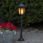 LED-Solarleuchte Flame, 4 in 1, schwarz