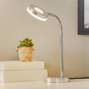 LED-Tischleuchte Rennes, chromfarben, Höhe 40 cm