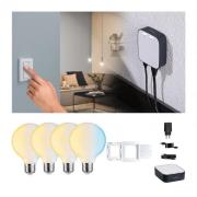 Paulmann Smart Home Bundle ZigBee 4x E27 7W LED G95 matt CCT