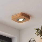 Lindby Mikari LED-Deckenleuchte aus Holz, 1-fl.