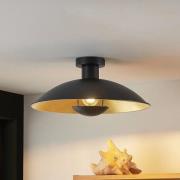 Lindby Narisara Deckenlampe, schwarz-gold, 40 cm