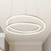 Lindby Davian LED-Hängeleuchte, dimmbar, nickel