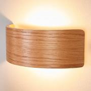 LED-Wandleuchte Rafailia 23cm, Holz