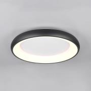 LED-Deckenlampe Cardona, Ø 62 cm, schwarz matt, Metall, CCT