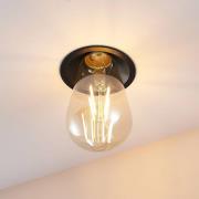 Molto Luce Einbaulampe Willi 68R, schwarz, Alu, E27