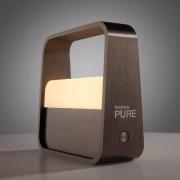 PURE LED-Akku-Tischleuchte Pure Go, braun, Aluminium