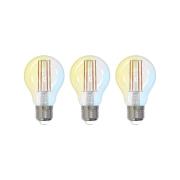 LUUMR Smart LED, E27, 7W, ZigBee, Tuya, Hue, 3er-Set