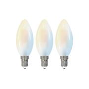 LUUMR Smart LED-Tropfenlampe 3er-Set E14 4,2W CCT klar Tuya
