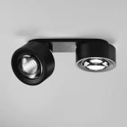 Egger DLS LED-Spot Clippo Optic Duo, schwarz/schwarz, DTW