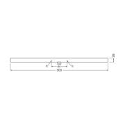 OSRAM LED-Linienlampe S14d 4,7W Röhre 2.700K 50cm matt dim