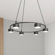 Hängeleuchte Starlit, 6-flg., Ø 64 cm, schwarz, Metall, GX53