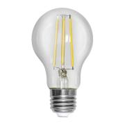 LED-Leuchtmittel, E27, 8 W, klar, Filament, 4.000 K, dimmbar