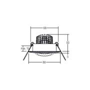 BRUMBERG Spot BB13 dim2warm RC-dim Anschlussbox strukturweiß