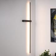 LED-Wandleuchte Segin, Höhe 90 cm, 10W, schwarz, Aluminium