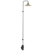 Bover LED-Wandlampe Platet A/06, schwarz/olivgrau, 154 cm