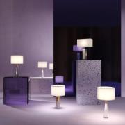 Maytoni Tischlampe Bianco weiß Höhe 67,5 cm Textil/Alabaster