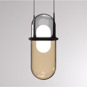 Pille LED-Pendelleuchte grau/creme