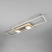 LED-Deckenlampe Albany, nickel, 100 x 28 cm, Alu CCT dimmbar