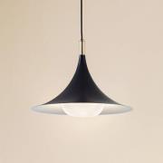 Lindby Hängeleuchte Jarl, schwarz, Metall, Ø 35 cm, G9