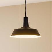 Lindby Hängeleuchte Laylan, schwarz/weiß, Ø 36 cm, Metall