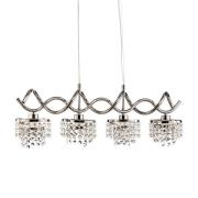 Pendelleuchte Kalea vierflammig mit Glasbehang
