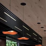 Bover LED-Einbau-Hängelampe Valentina S24, schwarz/kupfer