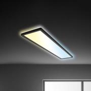 LED-Panel Tava CCT, schwarz, 98 x 20 cm Backlight Kunststoff