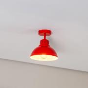 Deckenleuchte Sven, 1-flammig, rot, Stahl, E27