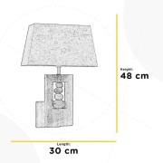 Wandleuchte Miriel, Textil, Holz, E27, 30 x 48 cm