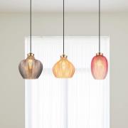 Hängelampe Jessica, Länge 90 cm, bunt, 3-flg., Glas