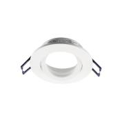 Deckeneinbauleuchte Samsola, weiß, Ø 8 cm, Metall
