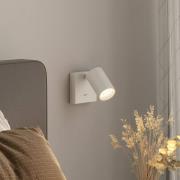 Wandspot CAN TILT, weiß, 10 x 10 cm, Metall, Schalter GU10