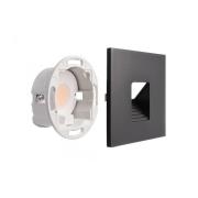LED-Wandeinbaulampe SET Alwaid schwarz 8 x 8 cm Stufe 2.700K