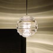 Tom Dixon LED-Hängelampe Press Sphere, Ø 14 cm, transparent