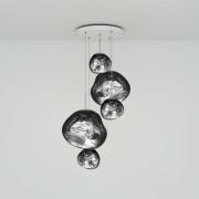 Tom Dixon Hängelampe Melt Large Round, Ø 95 cm, chrom