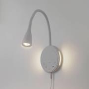 Lindby LED-Leseleuchte Zayna, weiß, CCT, USB, dimmbar, Timer