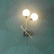 Stilnovo Wandlampe Galassia, goldfarben, 2-flg., oben/links
