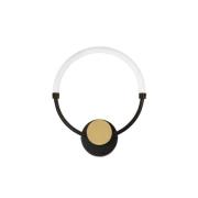 LED-Wandlampe Briana, schwarz/goldfarben, Breite 30 cm