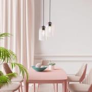 Hängeleuchte Molly, pink, Ø 14 cm, Metall/Glas