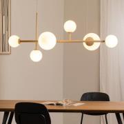 Hängeleuchte Joel, beige/weiß, 6-flammig