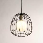 Hängeleuchte Bell S, Ø 24 cm, 1-flammig, schwarz/gold/weiß