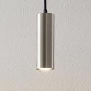 Lindby Pendelleuchte Joffrey, Ø 6 cm, nickel, Metall, GU10