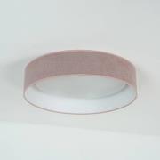 LED-Deckenleuchte Plafond, rosa, Stoff, Ø 45 cm, 3-step-dim